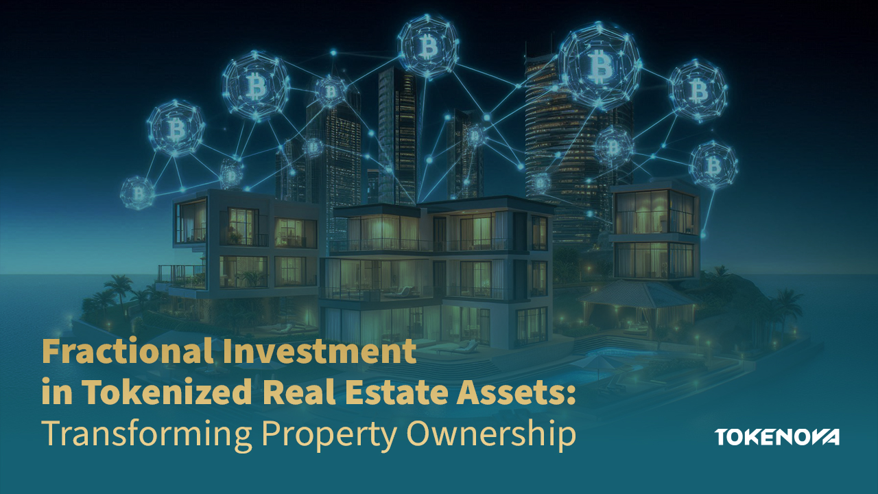 Image of connected nodes of properties implicating tokenization in real estate