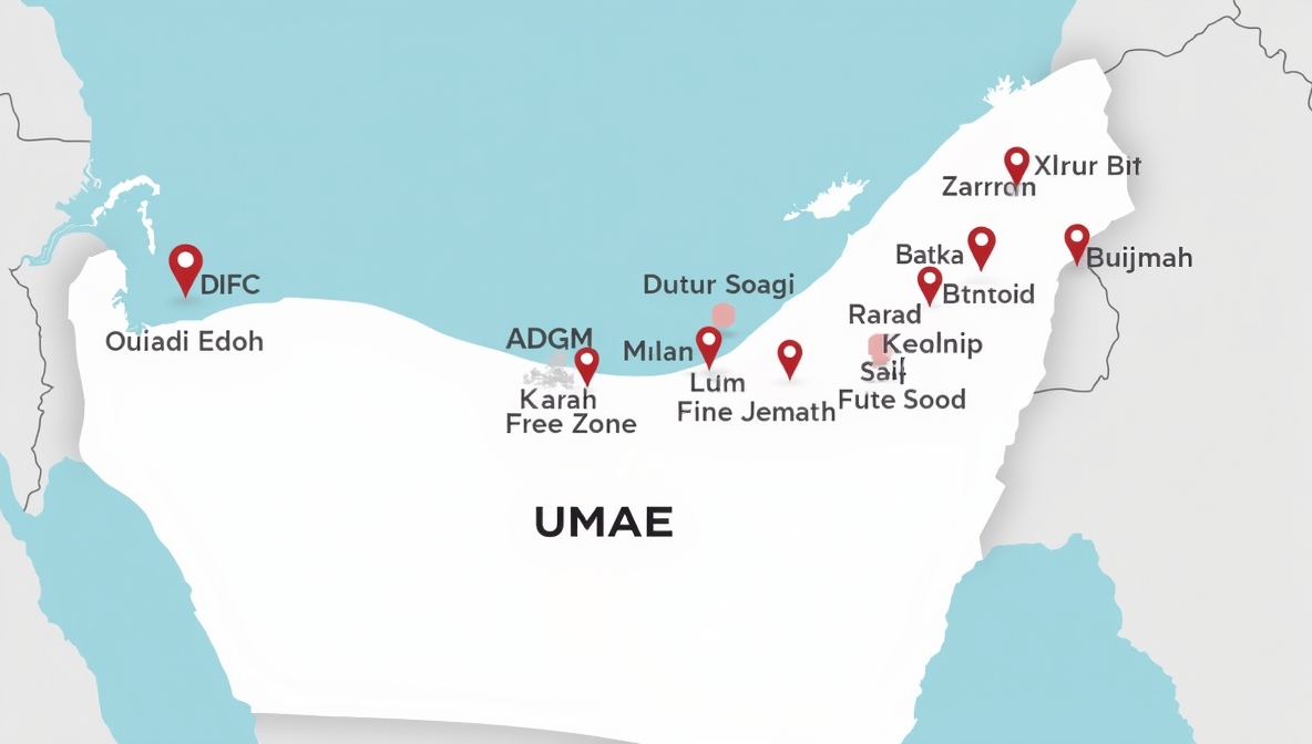 UAE Free Zones Map